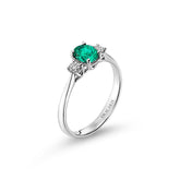 Emerald & Diamond Ring - Dracakis Jewellers